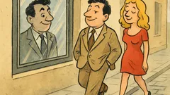 Barzelletta: l'uomo medio guarda più sé che lei