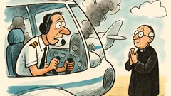 Barzelletta: Pilota chiama base, motore destro ko