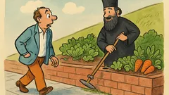 Barzelletta: L’ortodosso? Coltura d’ortaggi su terrapieno