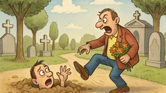 Barzelletta: Il giorno dei morti al cimitero…