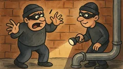 Barzelletta: Due ladri entrano in cantina...