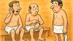 Barzelletta: tre uomini in sauna e un trillo