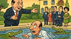 Barzelletta: Berlusconi mette coccodrilli in piscina