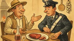 Barzelletta: un carabiniere a cena dal contadino