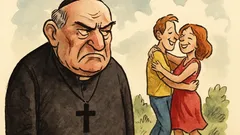 Barzelletta: un puritano scopre qualcuno felice