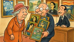 Barzelletta: Un milionario compra quadri per Natale