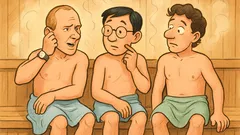 Barzelletta: Tre uomini nudi in sauna