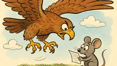 Barzelletta: Un falco vola e vede un topolino