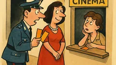 Barzelletta: Carabiniere al cinema, due biglietti
