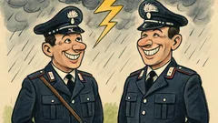 Barzelletta: Perché i carabinieri sorridono coi lampi?