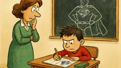 Barzelletta: La maestra vede Pierino scrivere