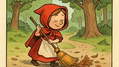 Barzelletta: Che cos’è rosso e spazza nel bosco?