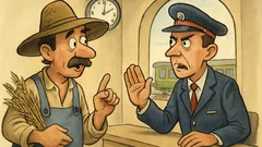 Barzelletta: Un contadino alla stazione, e il capotreno...