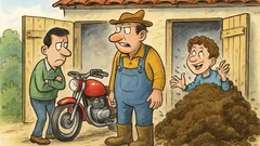 Barzelletta: Un contadino ha due figli diversi