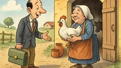 Barzelletta: Un milanese compra una gallina…