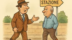 Barzelletta: Quanto dista la stazione? Camminasse…