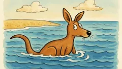 Barzelletta: In quale mare nuota il canguro?