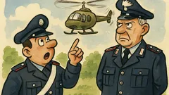 Barzelletta: «Marescià, guardi… un’elicottera!»