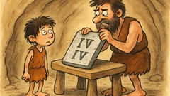 Barzelletta: Un bambino preistorico torna alla caverna