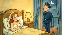 Barzelletta: Da sola nel grande letto nuziale...