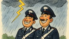 Barzelletta: Perché i carabinieri sorridono quando lampeggia?