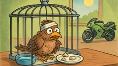 Barzelletta: Un motociclista in autostrada a folle velocità