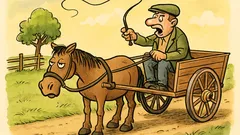 Barzelletta: un carrettiere e un cavallo cieco
