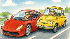 Barzelletta: Lino e la Cinquecento in autostrada