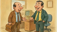 Barzelletta: Un impiegato torna dalle ferie…