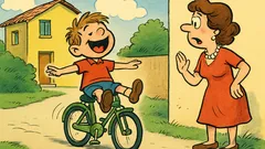 Barzelletta: Pierino impara ad andare in bici