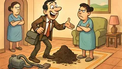 Barzelletta: Un venditore di aspirapolveri bussa a casa