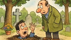 Barzelletta: C’è un tizio al cimitero