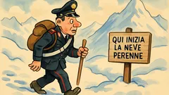 Barzelletta: Un carabiniere siciliano va in montagna