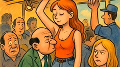 Barzelletta: un omino sale sull’autobus