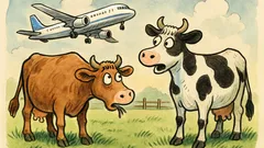 Barzelletta: Una mucca al pascolo dice all’amica