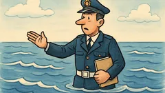 Barzelletta: Vigile in mezzo al mare?