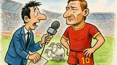 Barzelletta: Un giornalista ferma Totti a fine partita
