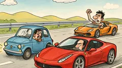 Barzelletta: Lino in autostrada con la Cinquecento