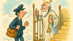 Barzelletta: In Paradiso, «Per la Madonna!»