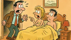 Barzelletta: Un marito torna e sorprende la moglie