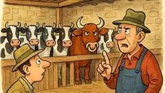 Barzelletta: Entrammo nella stalla: sette mucche