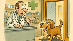 Barzelletta: Cosa fa un cane in farmacia?