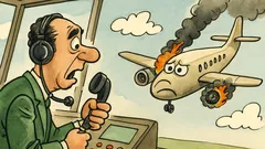 Barzelletta: Pilota chiama base: motore ko!