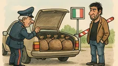 Barzelletta: Un tipo losco alla frontiera...