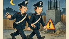 Barzelletta: Due carabinieri camminano di notte vicino
