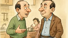 Barzelletta: Due amici: «Com'è tua moglie in cucina?»