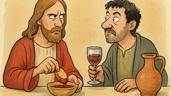 Barzelletta: Gesù intinge il pane nel vino
