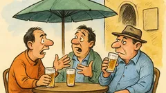 Barzelletta: Tre amici al bar, uno tace