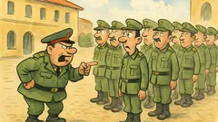 Barzelletta: In caserma arrivano tutti in ritardo