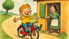 Barzelletta: Pierino in bici, «Mamma, senza mani!»